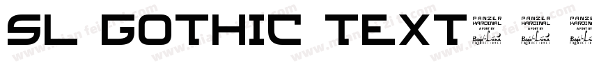 SL Gothic Text字体转换